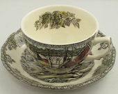 Set of 8 Johnson Brothers Cup Saucer Sets The Friendly Village The Ice House Collection - Argonne Hall, LLC