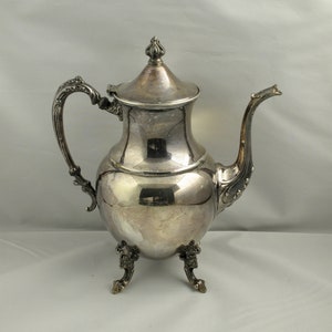 Sheridan Silver Plated Tea/Coffee Pot SDN17 Collection 11 in. Height - Argonne Hall, LLC