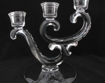 Fostoria Three Light Candelabra - Argonne Hall, LLC