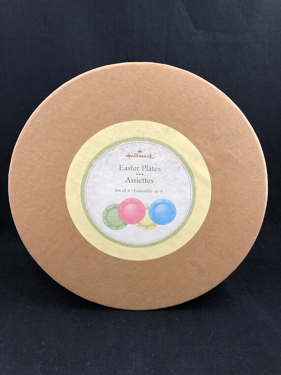 Hallmark Easter Plates Set of 4 Pastel Salad/dessert Plates Etsy