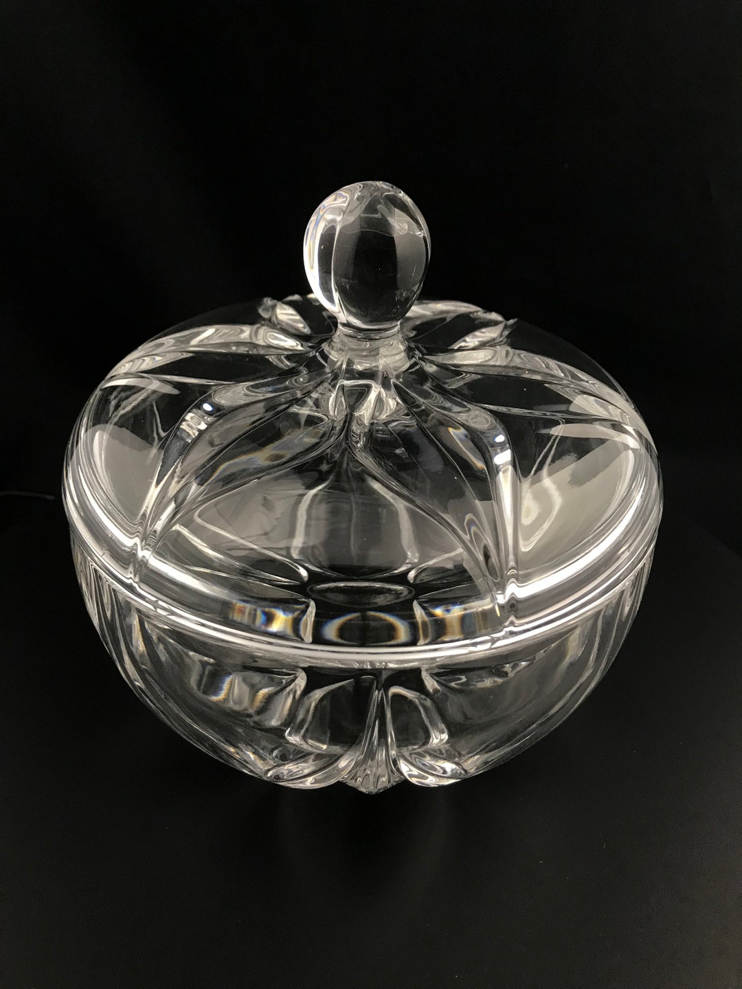 Nachtmann Crystal Candy Dish Krokus Collection Argonne Hall, LLC Etsy