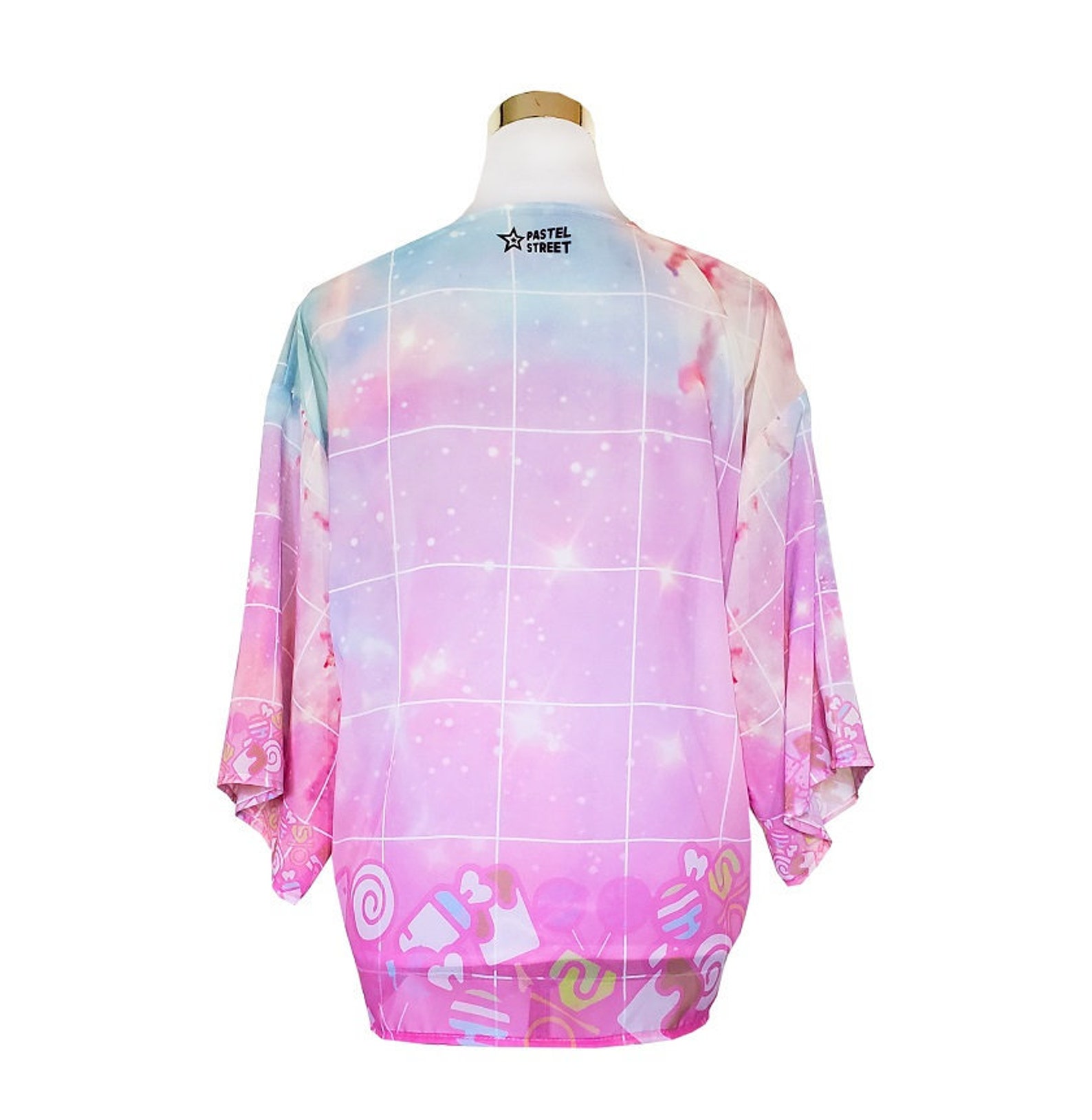 Harajuku Cute Kawaii Pink Sugar Galaxy Haori Chiffon Jacket Etsy