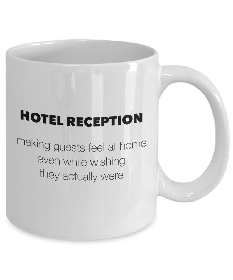 Funny Hotel Receptionist Gift Front Desk Coffee Mug Gift for Etsy