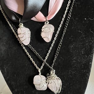 Rose quartz necklace