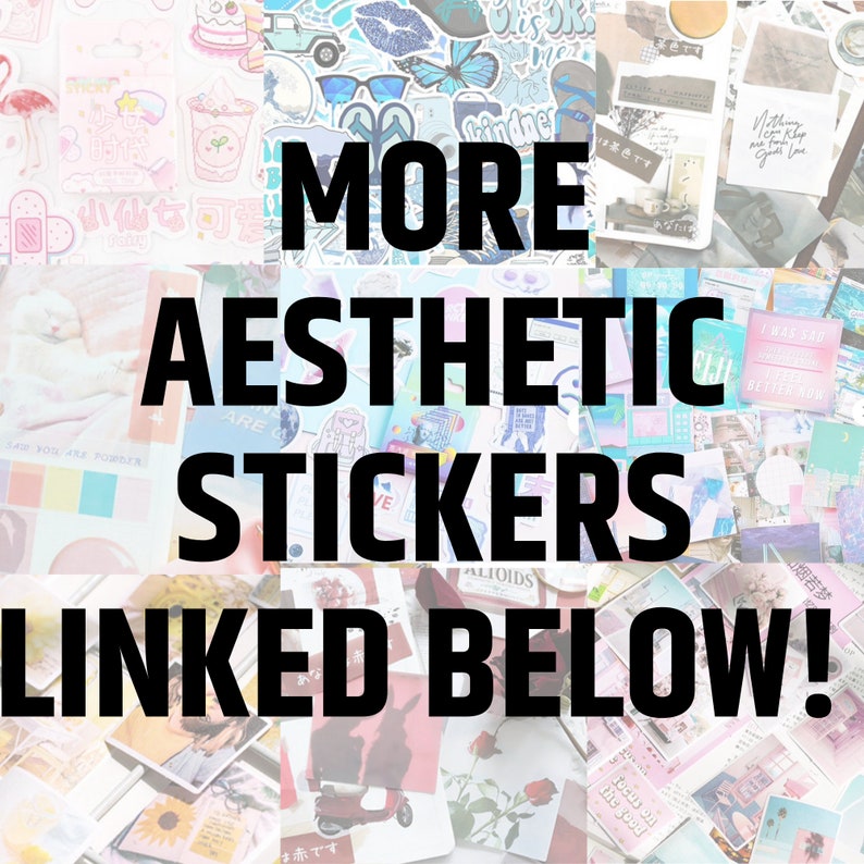 PINK AESTHETIC STICKERS planner bullet journal pens girlfriend gift sticker pack best friend gift custom stickers retro room decor stationer