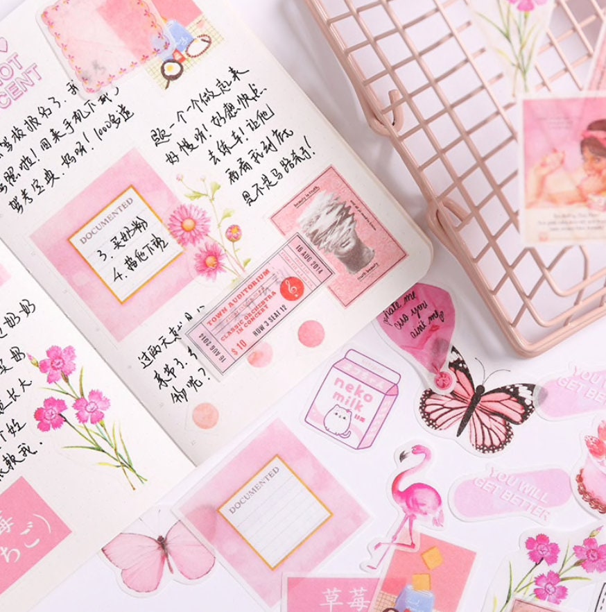 aesthetic stickers v3 bullet journal sticker pack custom etsy