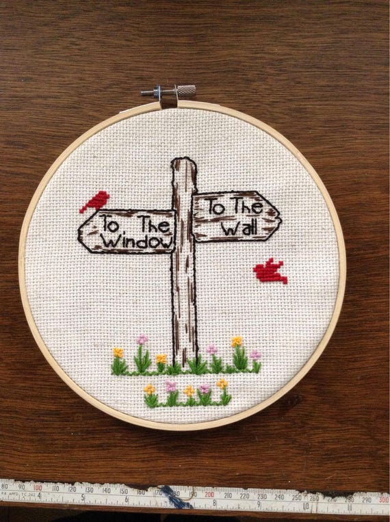 To The Window To The Wall Cross Stitch Etsy