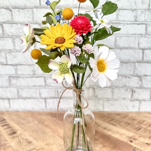 Wildflower bouquet, felt flowers