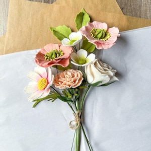 Birth month bouquet, felt flower bouquet
