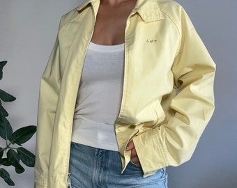 veste jaune légère vintage