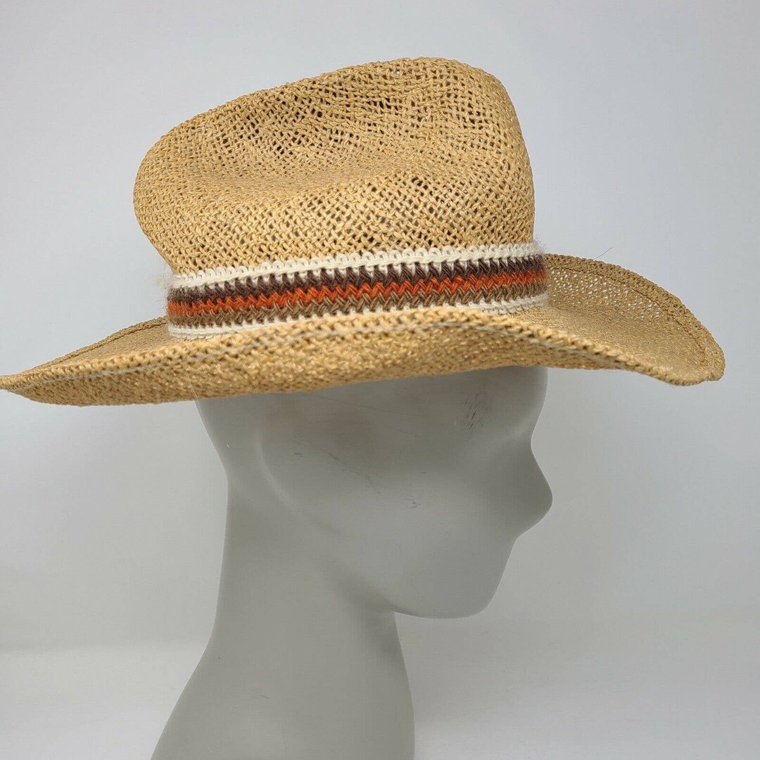 Vintage Resistol Stagecoach Straw Self Conforming Cowboy Hat Size 6 7/8 ...