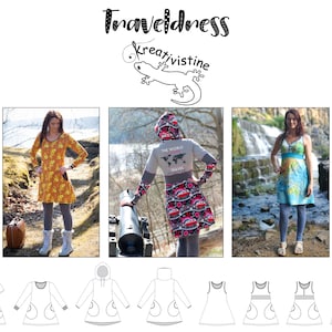 PDF Traveldress  size 32-54    En behagelig lomme kjole / A comfortable pocket dress