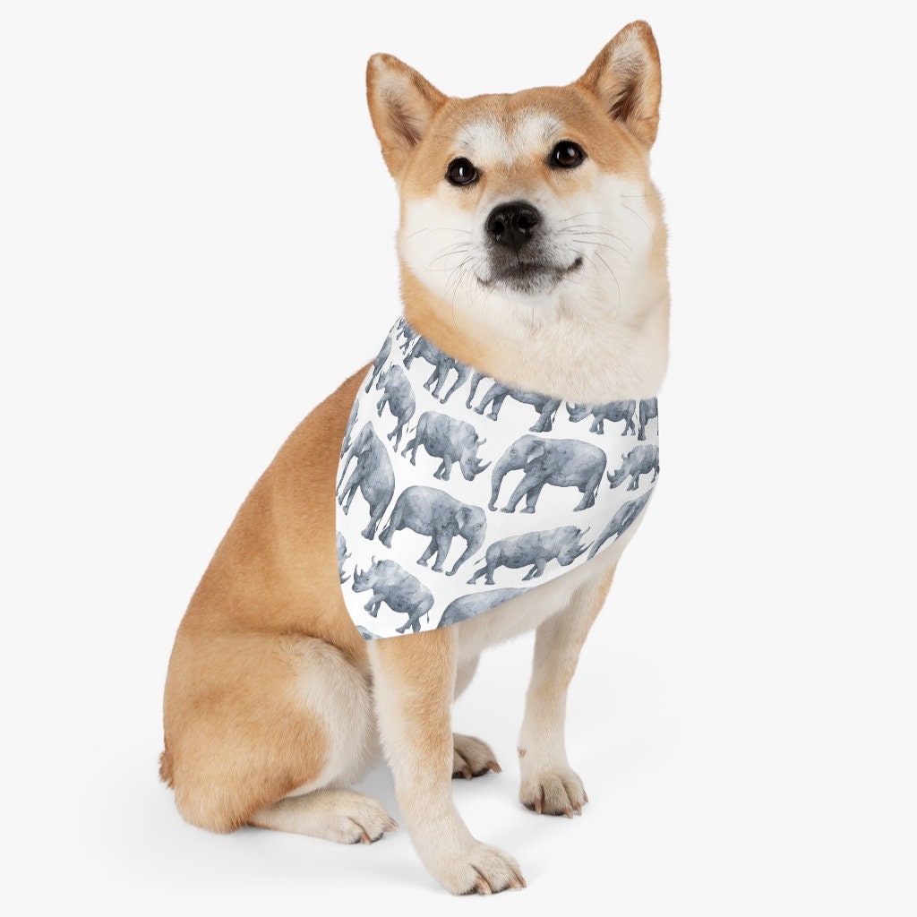 Hübsche Rhino Design Bandana Kragen Bandana mit Kragen Hund Etsy