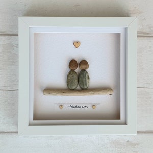 Kiesel Kunst Paar personalisierte beste Freundin Kiesel Kunst besties für das Leben Valentinsgeschenk für sie einzigartiges Geburtstagsgeschenk für ihn