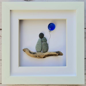 Personalised Golden Anniversary gift for mum and dad 50th wedding gift for him pebble art picture 50th anniversary gift 50 years together image 4