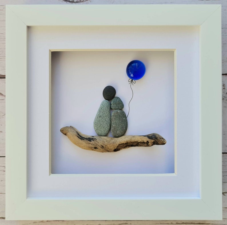 Personalised Golden Anniversary gift for mum and dad 50th wedding gift for him pebble art picture 50th anniversary gift 50 years together image 4