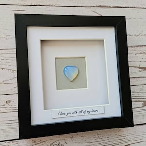 Opal Anniversary valentines gift for her I love you with all of my heart opal 14th 18th 24th 34th wedding gift for him image 2