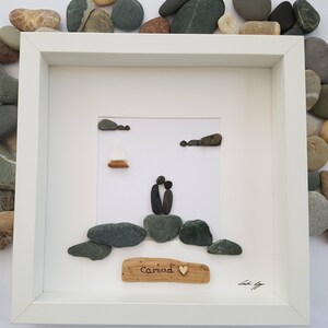 thumbnail image 2 of Gift For Her Doll Couple Sitting Beach Landscape Gift For Him 2 of 9