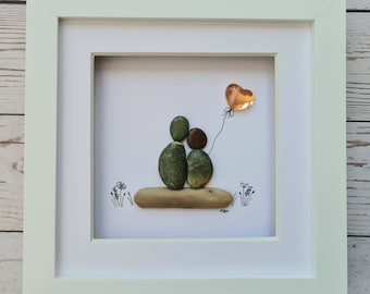 7e koperen huwelijksverjaardag kiezelkunst foto cadeau, 22e koperen huwelijkscadeau voor vrouw, cadeau voor echtgenoot 22 jaar samen MADE TO ORDER
