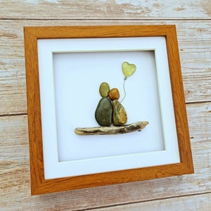 50th golden wedding anniversary gift for parents 50th anniversary gift for wife pebble art couple gift for husband