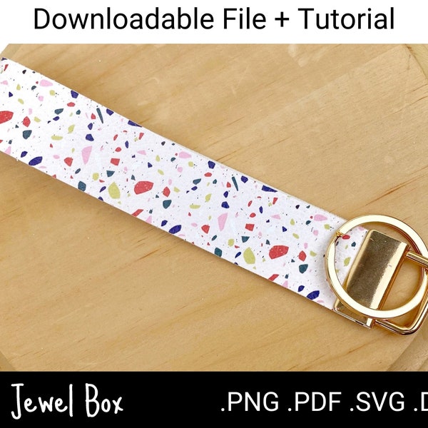 Basic Wristlet Template, Keychain SVG, Sizzix, Crafting, Wristlet Keychain SVG, Cricut Cut Files