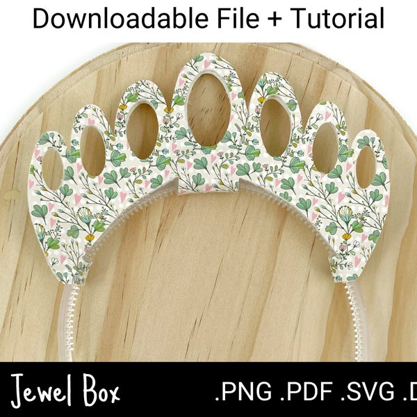 Ornate Headband Crown, Ornate Headband Crown SVG, Sizzix, Crafting, Crown SVG, Crown Template, Cricut Cut Files