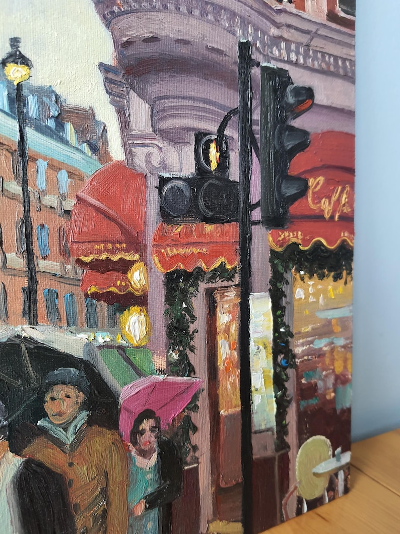 Londres, Shaftesbury Avenue, pintura al óleo imagen 7