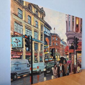 Londres, Shaftesbury Avenue, pintura al óleo imagen 2