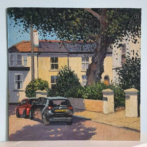 Sussex Road, Southsea, oil painting on canvas