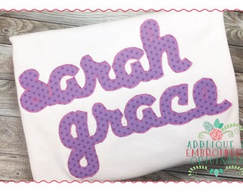 Applique and Embroidery Originals Digital Design - 182 Applique Script Alpha Font Design for embroidery machine
