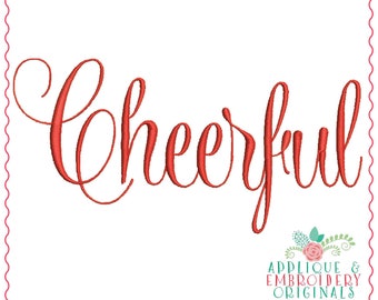 Applique and Embroidery Originals Digital Design- 1330 Cheerful Monogram Embroidery Font Design for embroidery machine bx pes dst jef vp3