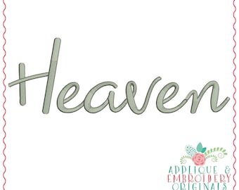 Applique and Embroidery Originals Digital Design- 1349 Heaven Monogram Embroidery Font Design for embroidery machine bx pes dst jef vp3