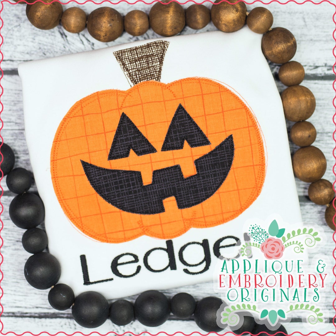 Applique & Embroidery Originals Digital Design 3048 Jack O Lantern ...