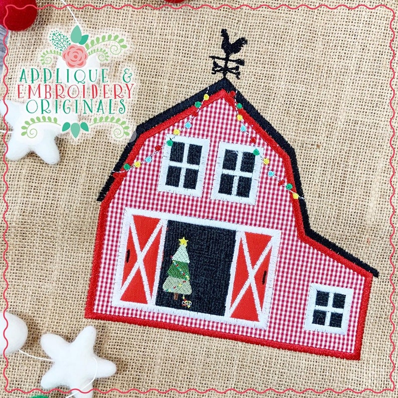 Applique & Embroidery Originals Digital Design 2238 Christmas Etsy