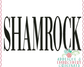 Applique & Embroidery Originals Digital Design 3733 SHAMROCK Word Art St Patty, St Patrick's day, instant download