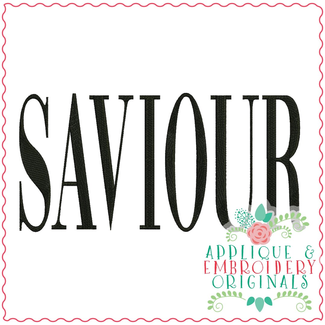 Applique & Embroidery Originals Digital Design 3552 SAVIOUR Christmas ...