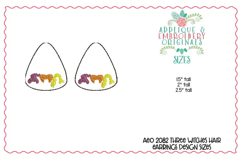 Applique and Embroidery Originals Digital Design 2083 Three - Etsy
