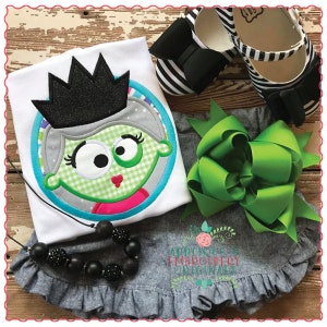 Applique and Embroidery Originals Digital Design 657 Princess Zombie Circle Applique Design Halloween Embroidery Machine digital download