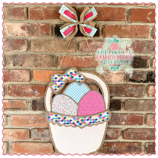 Applique & Embroidery Originals Digital Design 1471 Easter Egg Basket ...