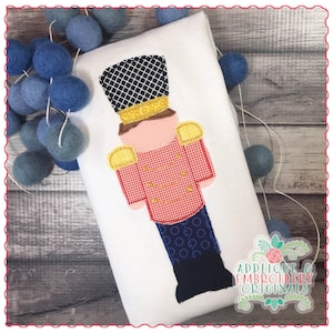 Applique & Embroidery Originals Digital Design 1346 Nutcracker Soldier Simple Stitch Bean Applique Design Embroidery Machine Download
