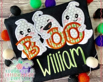 Applique & Embroidery Originals Digital Design 1995 Ghost Trio Boo Applique Digital Design, embroidery machine, instant download