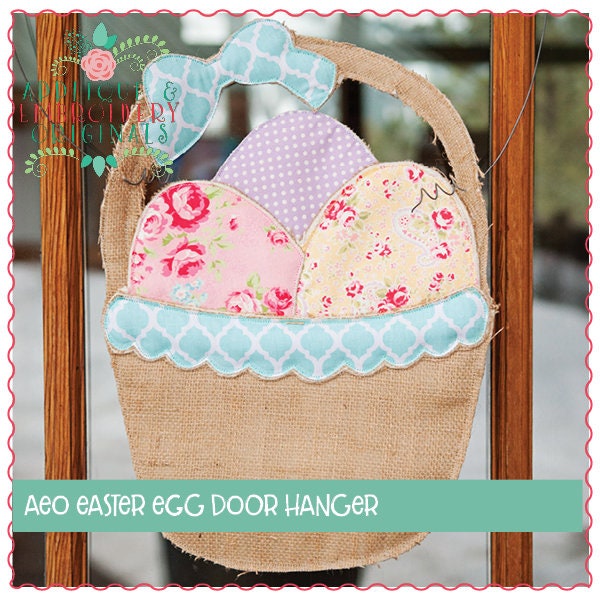 Applique & Embroidery Originals Digital Design 1471 Easter Egg Basket ...