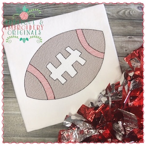 Applique and Embroidery Originals Digital Design 554 Football Simple Sketch Quick Embroidery Design, machine embroidery instant download
