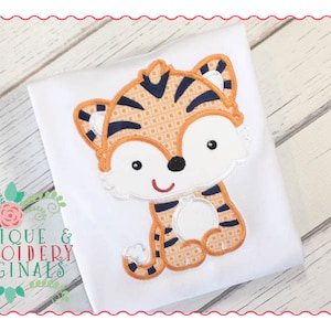 Applique and Embroidery Originals Digital Design -036 Tiger Mascot Head Boy Full Body for Football or Zoo instant download