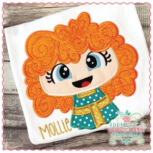 Applique and Embroidery Originals Digital Design 1694 Scottish Princess Brave Vacation Applique Design, machine embroidery instant download