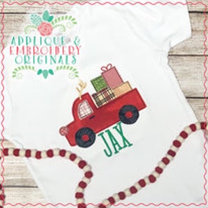 Applique & Embroidery Originals Digital Design 2871 Truck with Antlers All-In-One Applique Design Embroidery Machine instant download