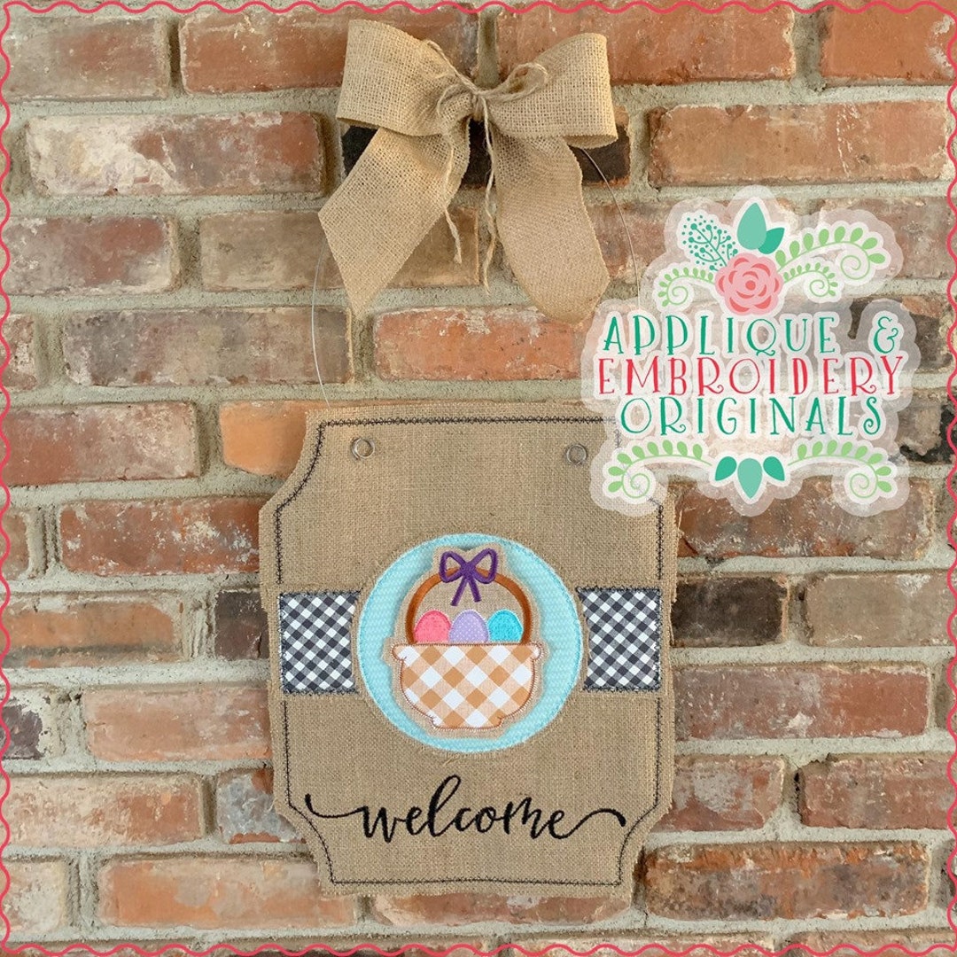 Applique & Embroidery Originals Digital Design 2471 Easter Basket Egg ...