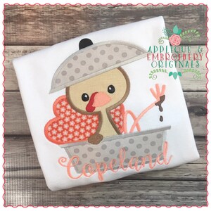 Applique and Embroidery Originals Digital Design - 738 Turkey in PotApplique Design Thanksgiving for embroidery machine, instant download