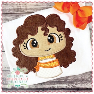 Applique and Embroidery Originals Digital Design 1689 Island Princess Moana Vacation Applique Design, machine embroidery instant download