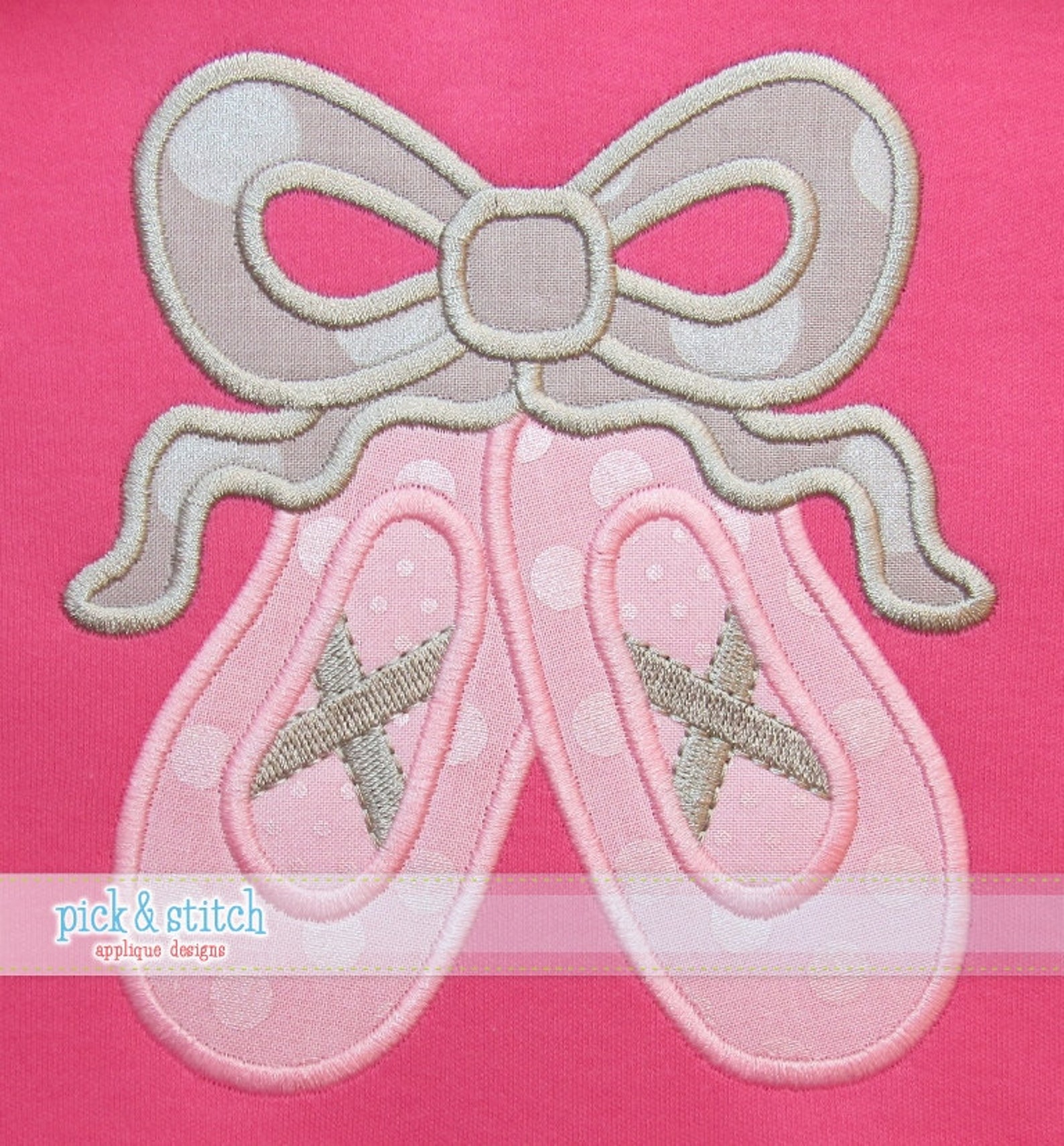 applique and embroidery originals digital design ps948 ballet slippers bow dance recital applique design embroidery machine inst